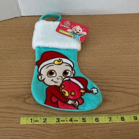 CoComelon Christmas Stocking With JJ Bear Plush Appliqué Hobby Lobby New w Tag - Picture 7 of 7